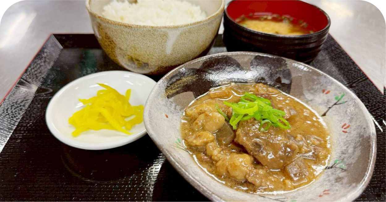 自家製どて焼き定食