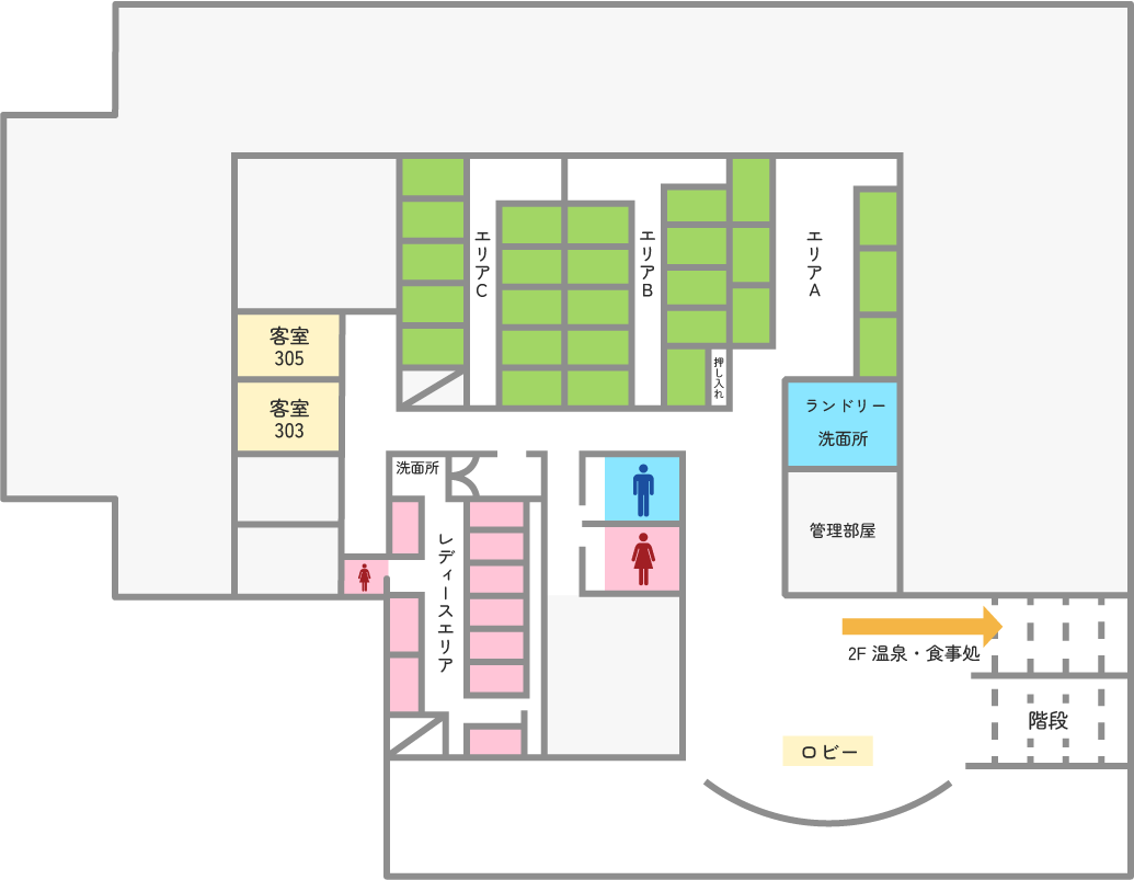 3Fエリアマップ